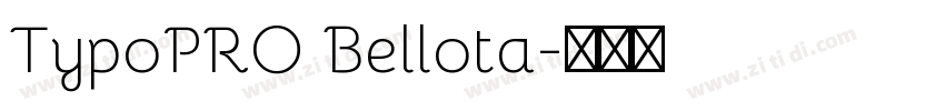 TypoPRO Bellota字体转换 TypoPRO Bellota字体转换